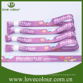 Benutzerdefinierte bunte einmalige Verwendung Wristband / Sublimation gedruckt Armband